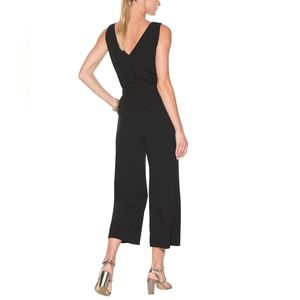 WHBM Sleeveless-Detail Crop Jumpsuit